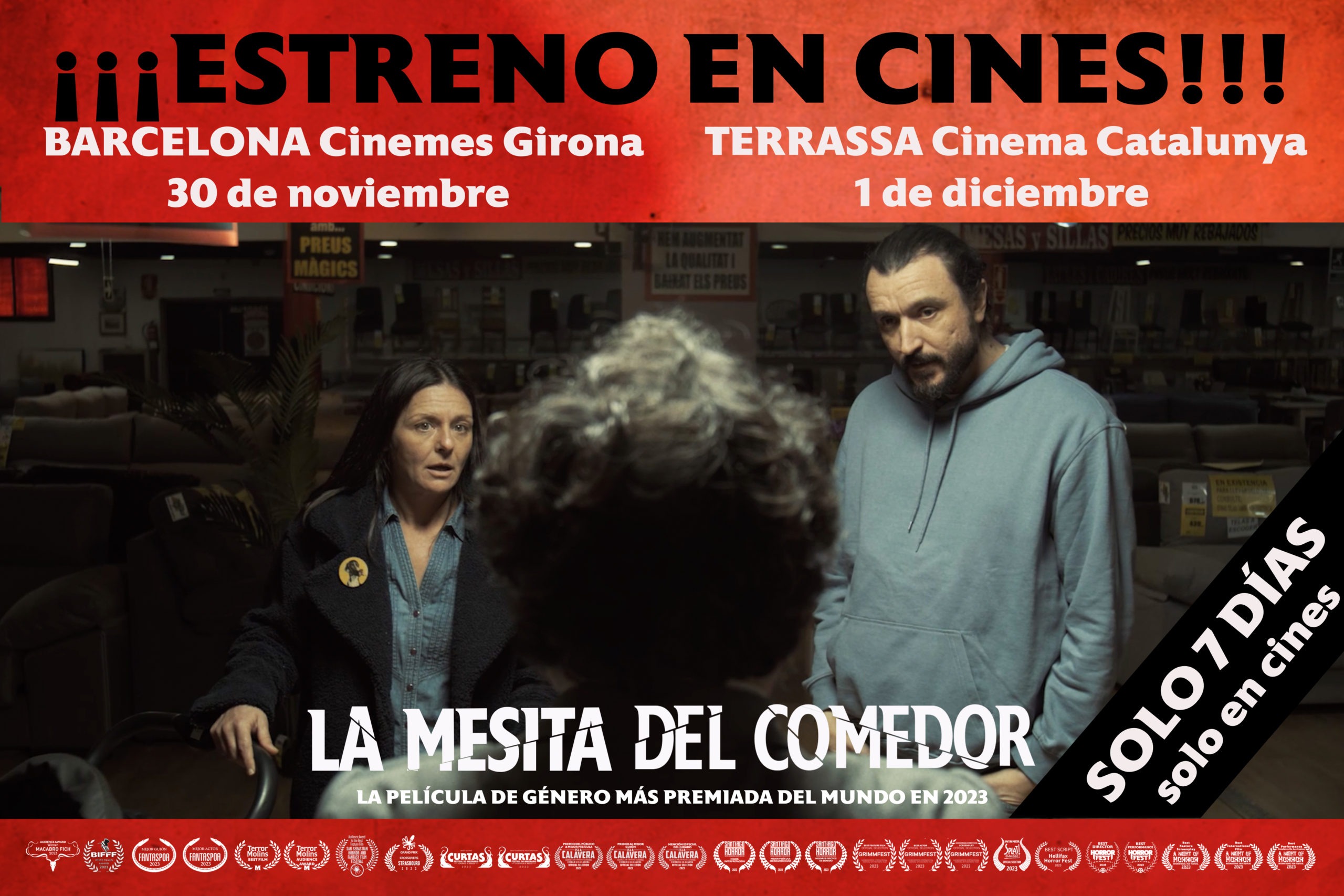 la mesita del comedor, estreno en cines